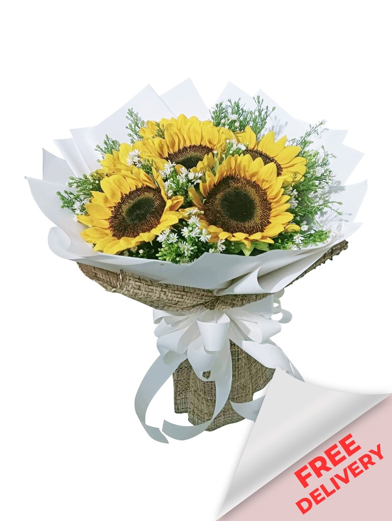 Enchanted Buds Fresh Sunflower - 5pcs